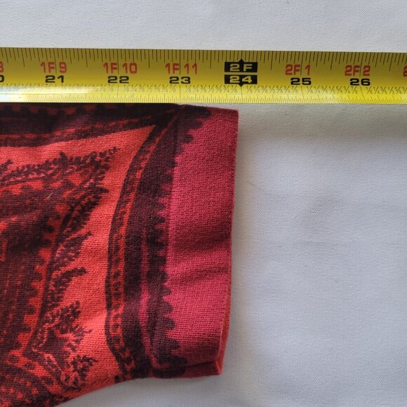 Isaac Mizrahi Red Paisley Cardigan Button Front Women’s Large Sweater (Size: 2x) - Picture 11 of 12